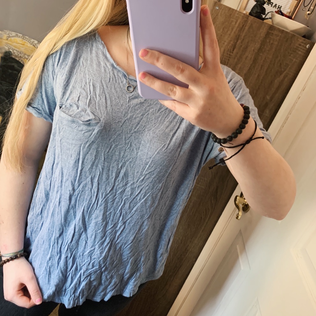 H&M Basic Light Blue Tee